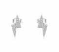 Lightning Bolt Diamond Studs