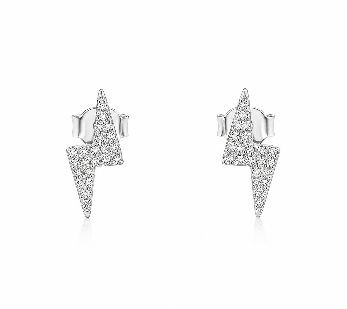 Lightning Bolt Diamond Studs