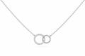 Diamond Double Circle Pendant