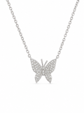 Diamond Butterfly Pendant