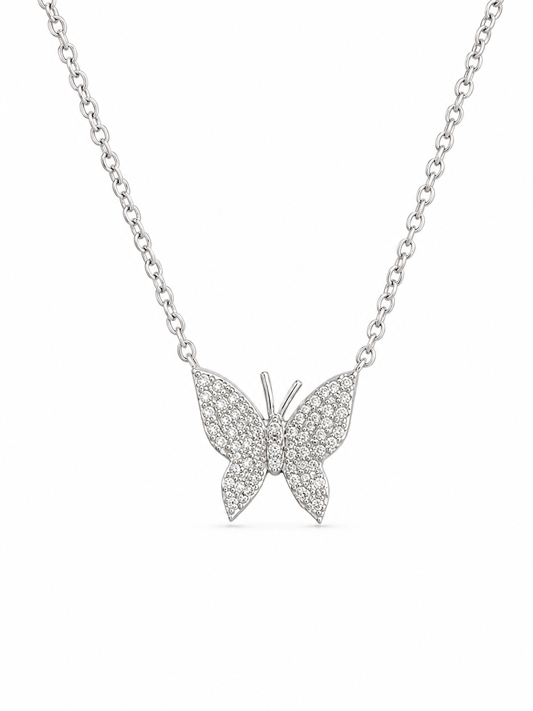 Diamond Butterfly Pendant