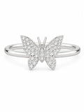 Diamond Butterfly Ring