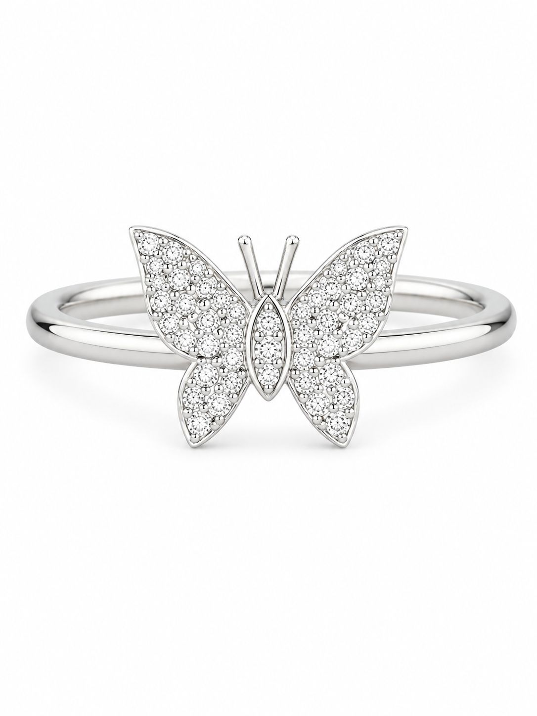Diamond Butterfly Ring